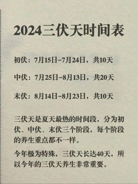 三伏天时间表2021，三伏天时间表2021！最新预测，最热的时间段是......